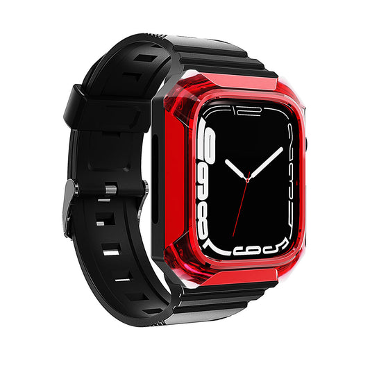 Apple Watch 40mm Zore KRD-88 Sert PC Kasa Koruyuculu Silikon Kordon