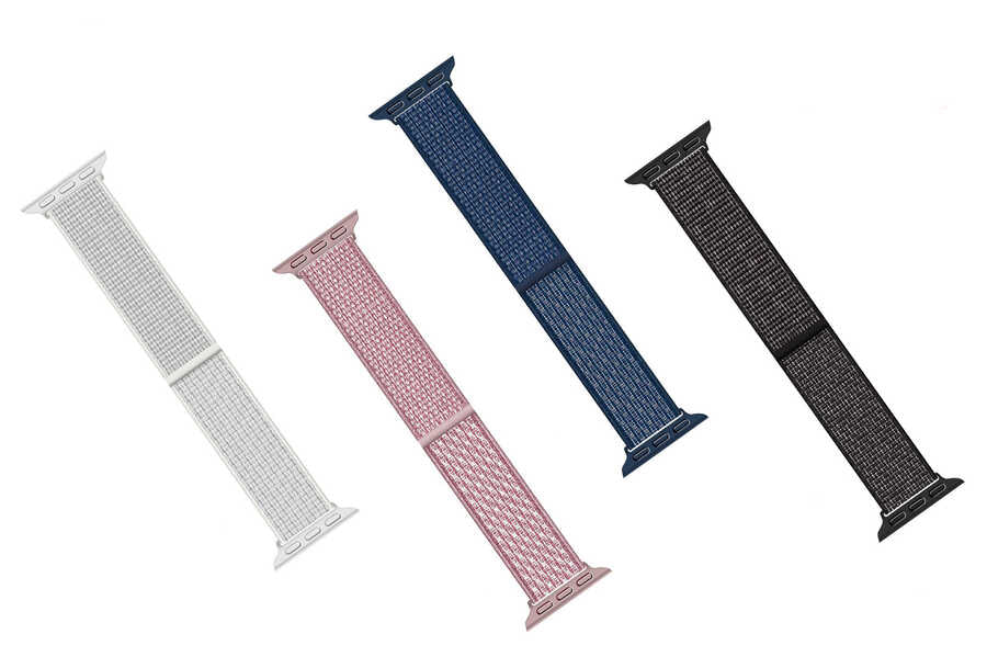 Apple Watch 42mm Wiwu Sport Loop Hasır Kordon Beyaz