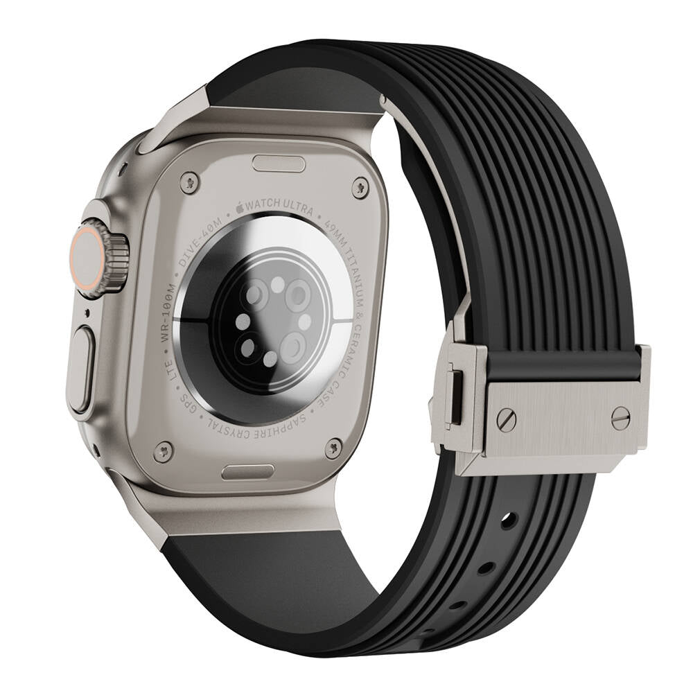 Apple Watch 42mm Zore KRD-113 Spor Görünümlü Silikon Kordon