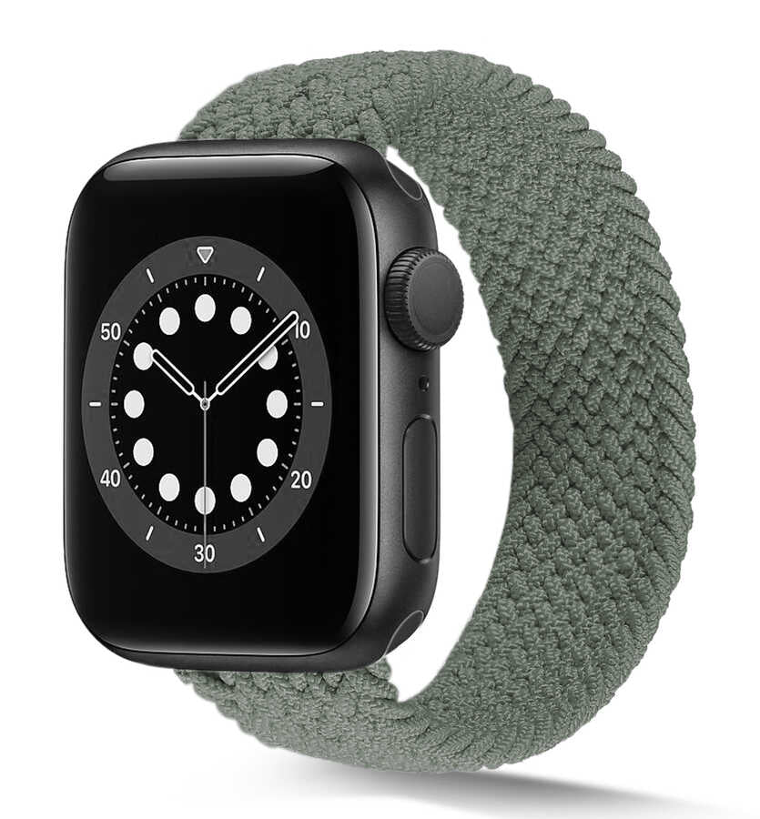 Apple Watch 44mm KRD-38 Medium Kordon Koyu Yeşil