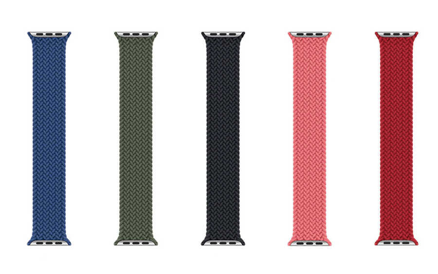 Apple Watch 44mm Wiwu Braided Solo Loop Large Kordon Yeşil