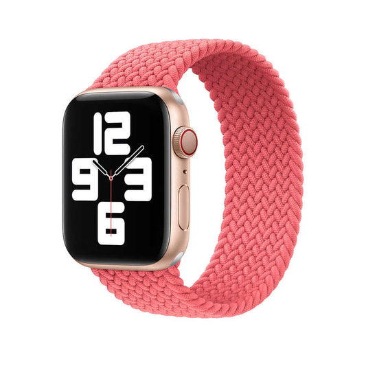 Apple Watch 44mm Wiwu Braided Solo Loop Medium Kordon Pembe
