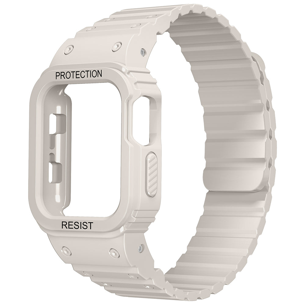 Apple Watch 44mm Zore KRD-142 Airbag Tasarımlı Kasa Koruyuculu Silikon Kordon