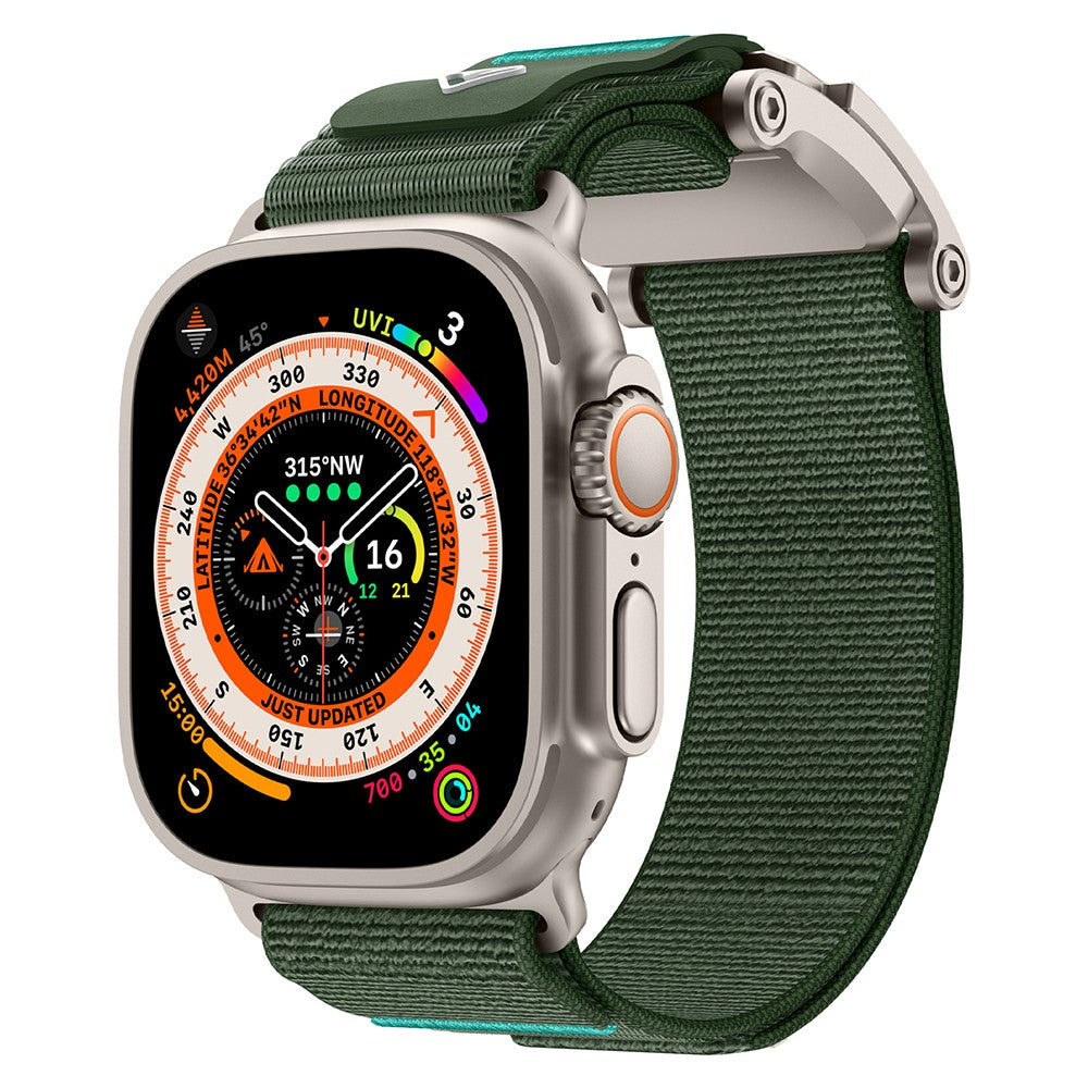 Apple Watch 44mm Zore KRD-154 Naylon Kumaş Hasır Örgülü Kordon