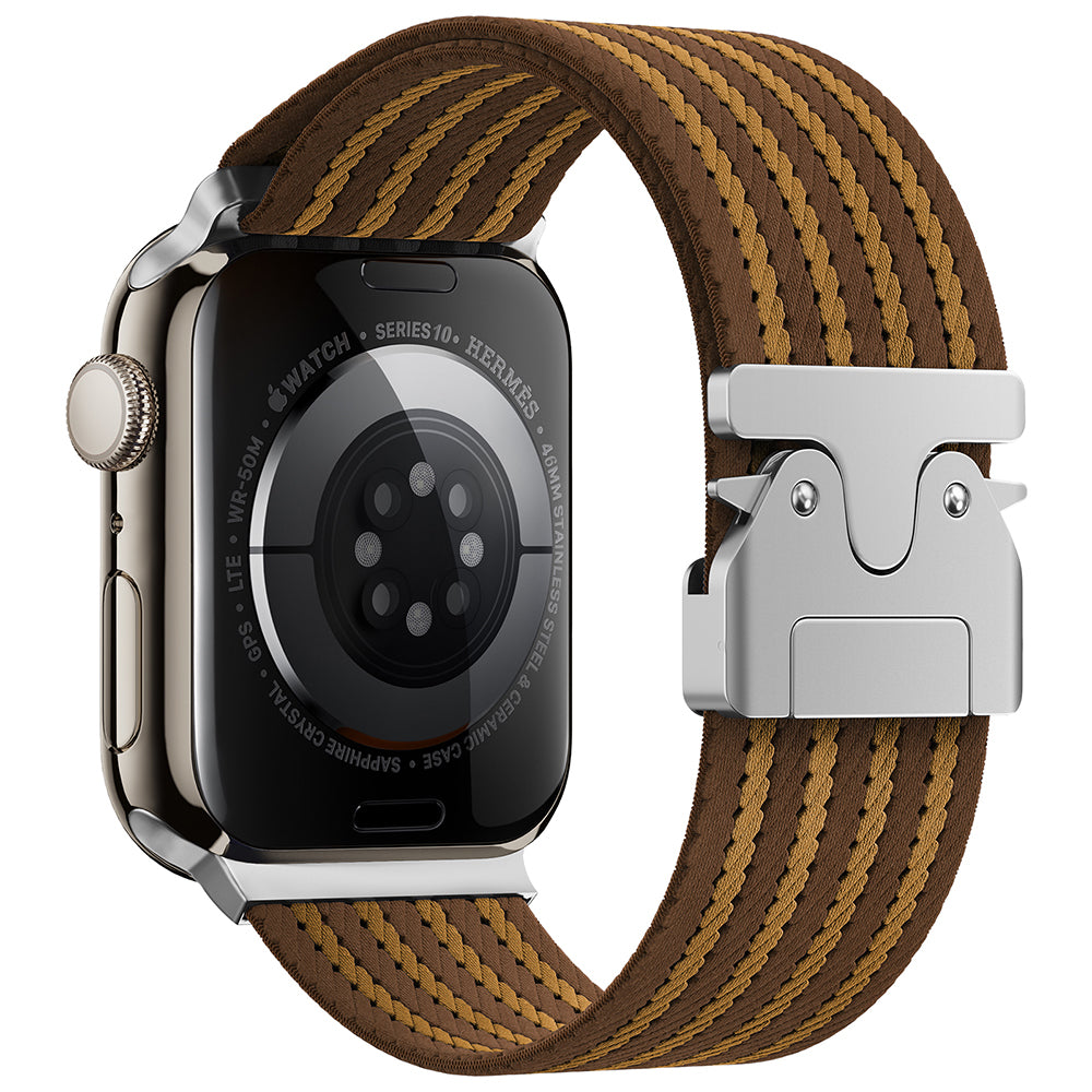 Apple Watch 45mm Zore KRD-133 Naylon Kumaş Hasır Örgülü Kordon