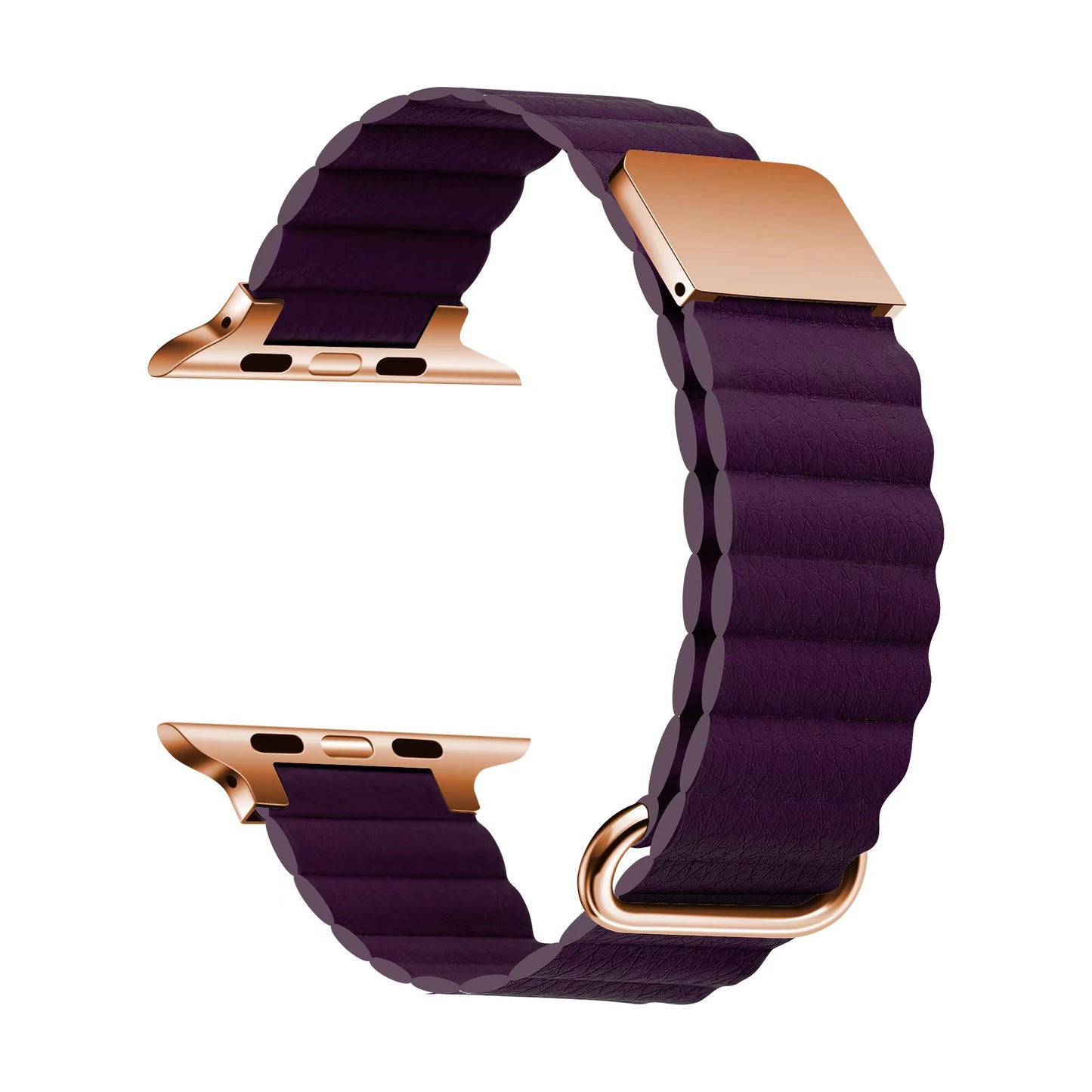Apple Watch 7 41mm KRD-78 PU Deri Kordon Strap Kayış