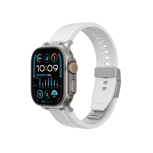 Apple Watch 7 45mm Amazingthing Titan Chrono Silikon Kordon Lacivert