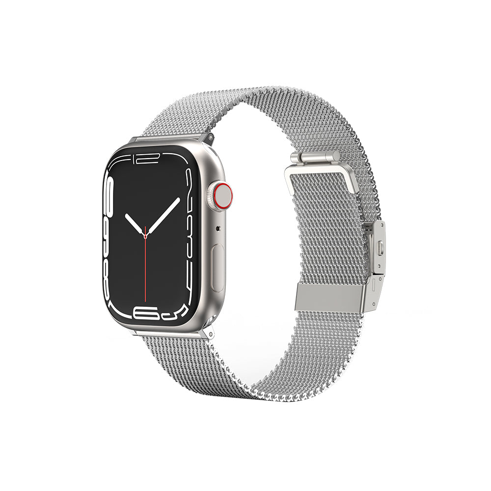 Apple Watch 7 45mm Amazingthing Titan Metal Hasır Kordon