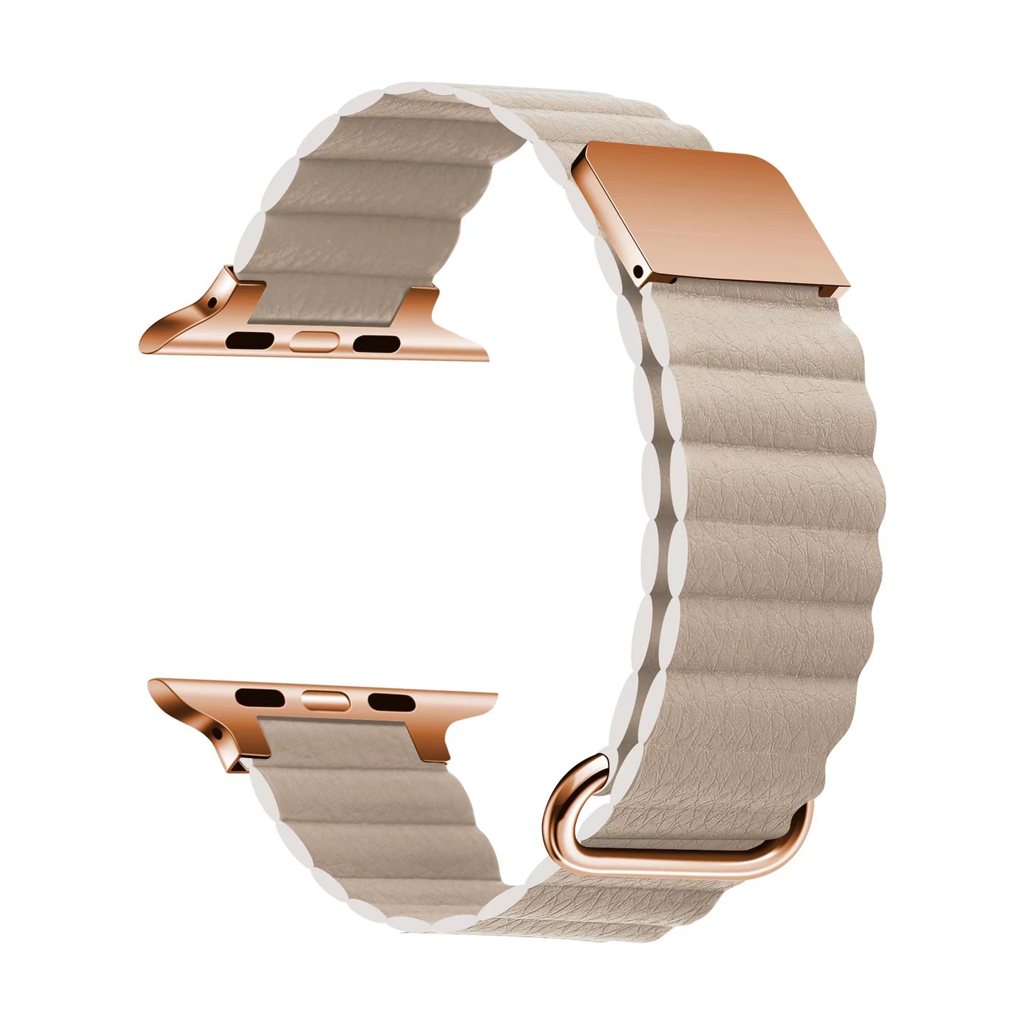 Apple Watch 7 45mm KRD-78 PU Deri Kordon Strap Kayış