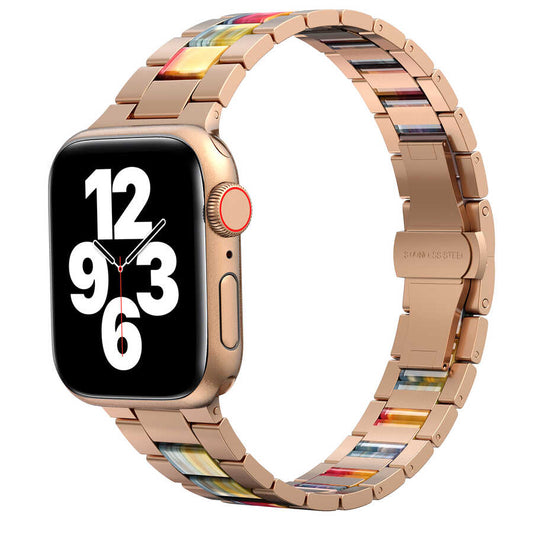 Apple Watch Ultra 49mm Kordon Wiwu Resin Steel Belt Metal Strap Kayış Colorful