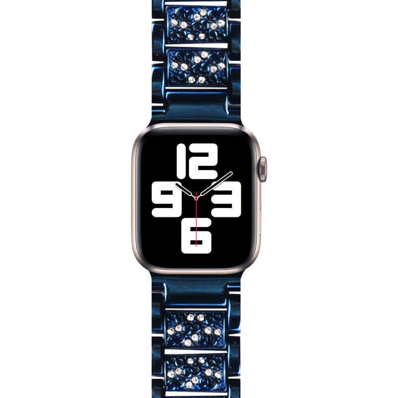Apple Watch Ultra 49mm Kordon Wiwu Three Beads Set Auger Metal Strap Kayış Gümüş