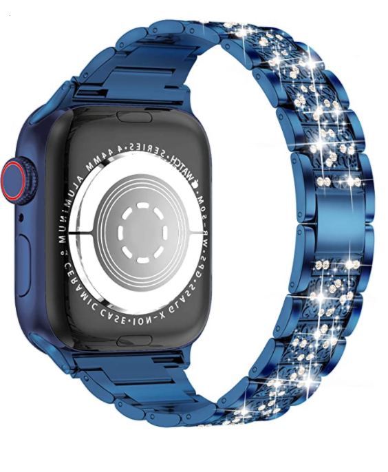 Apple Watch Ultra 49mm Kordon Wiwu Three Beads Set Auger Metal Strap Kayış Gümüş