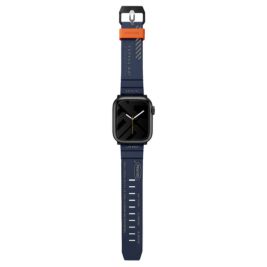 Apple Watch Ultra 49mm SkinArma Shokku Silikon Kordon Turuncu