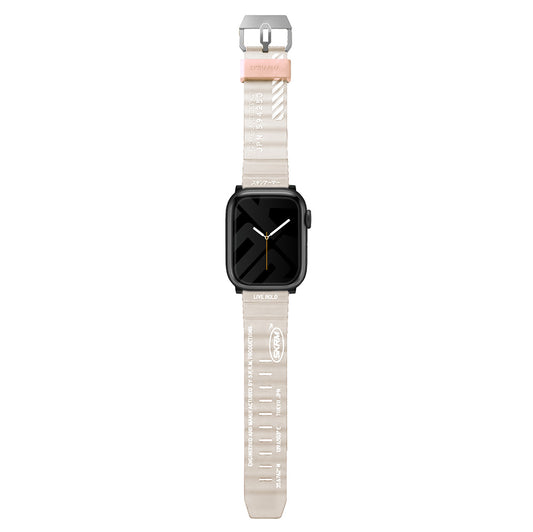 Apple Watch Ultra 49mm SkinArma Shokku Silikon Kordon Krem