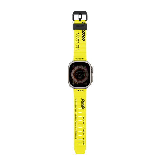 Apple Watch Ultra 49mm SkinArma Shokku Silikon Kordon Electric Yellow