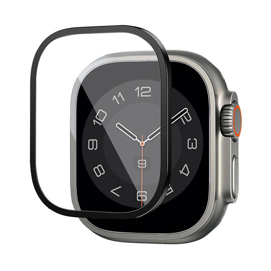 Apple Watch Ultra 49mm Wiwu Wi-JD106 Easy Install Akıllı Saat Temperli Cam Ekran Koruyucu Gümüş