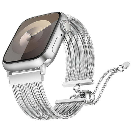 Apple Watch Ultra 49mm Zore KRD-137 Metal Hasır Kordon