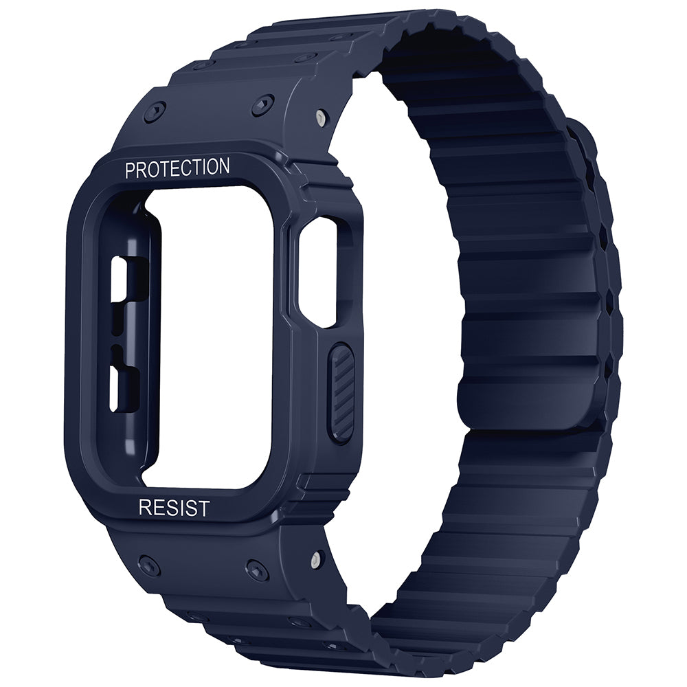 Apple Watch Ultra 49mm Zore KRD-142 Airbag Tasarımlı Kasa Koruyuculu Silikon Kordon