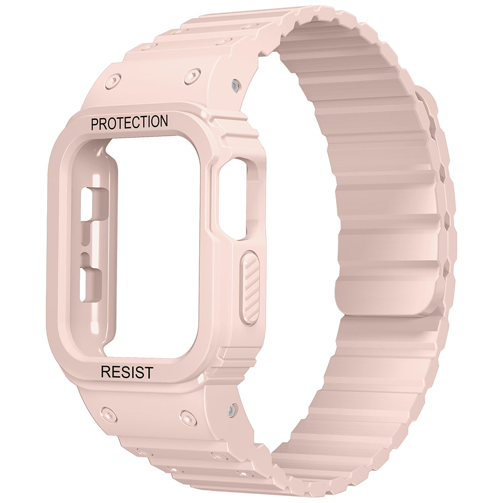 Apple Watch Ultra 49mm Zore KRD-142 Airbag Tasarımlı Kasa Koruyuculu Silikon Kordon