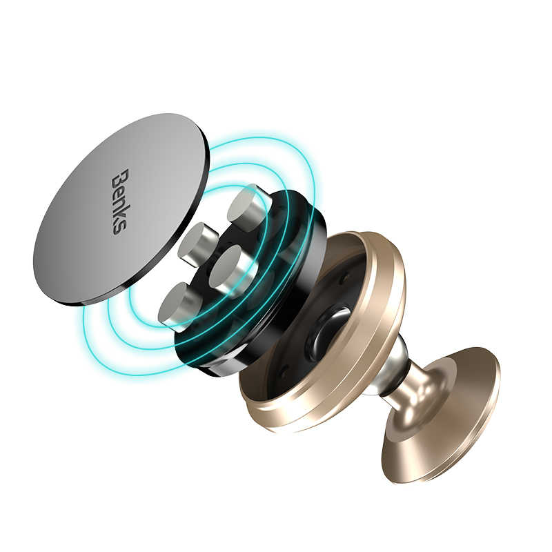 Benks H10 Magnetic Car Mount (Dash Board) Araç Telefon Tutucu Gold