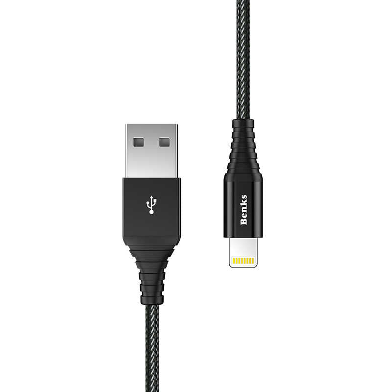 Benks M09 MFI Lightning Kablo Siyah