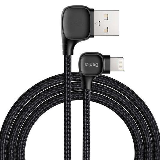 Benks M12 MFI Lightning Kablo 1.2M Beyaz
