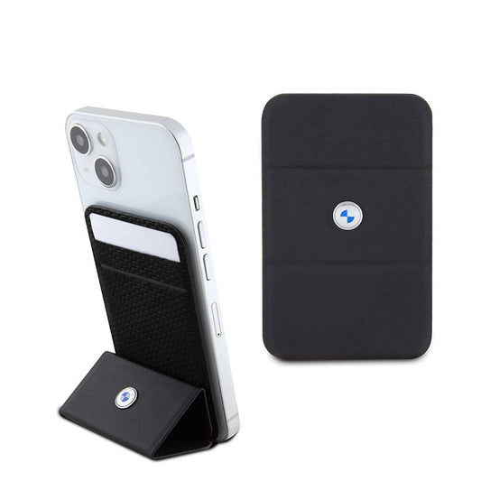 BMW Orjinal Lisanslı Metal Logolu Standlı Magnetik Kartlık Siyah