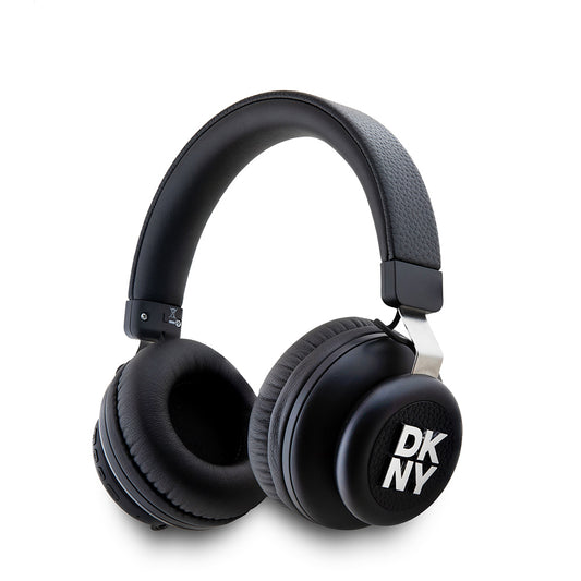 DKNY Orjinal Lisanslı PU Metal Logolu Kulak Üstü Bluetooth Kulaklık Siyah