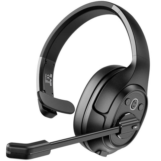 Eksa H1 Mikrofonlu Ayarlanabilir Başlıklı Kulak Üstü Gürültü Önleyici Mono Bluetooth Kulaklık Siyah