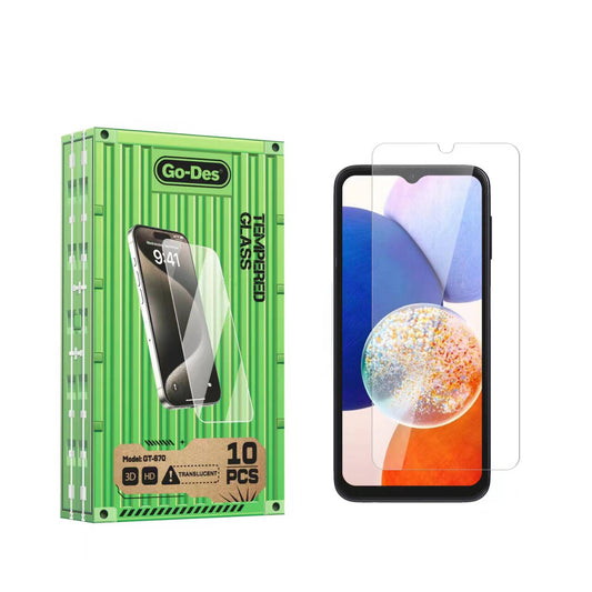 Galaxy A14 5G Go Des Parmak İzi Bırakmayan 9H Oleofobik Bom Glass Ekran Koruyucu Renksiz