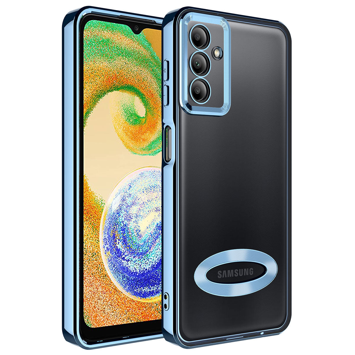 Galaxy A14 Kılıf Kamera Korumalı Logo Gösteren Zore Omega Kapak