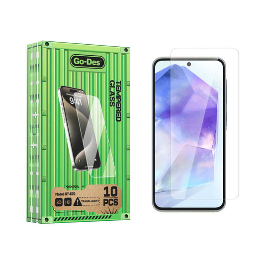 Galaxy A35 Go Des Parmak İzi Bırakmayan 9H Oleofobik Bom Glass Ekran Koruyucu Şeffaf