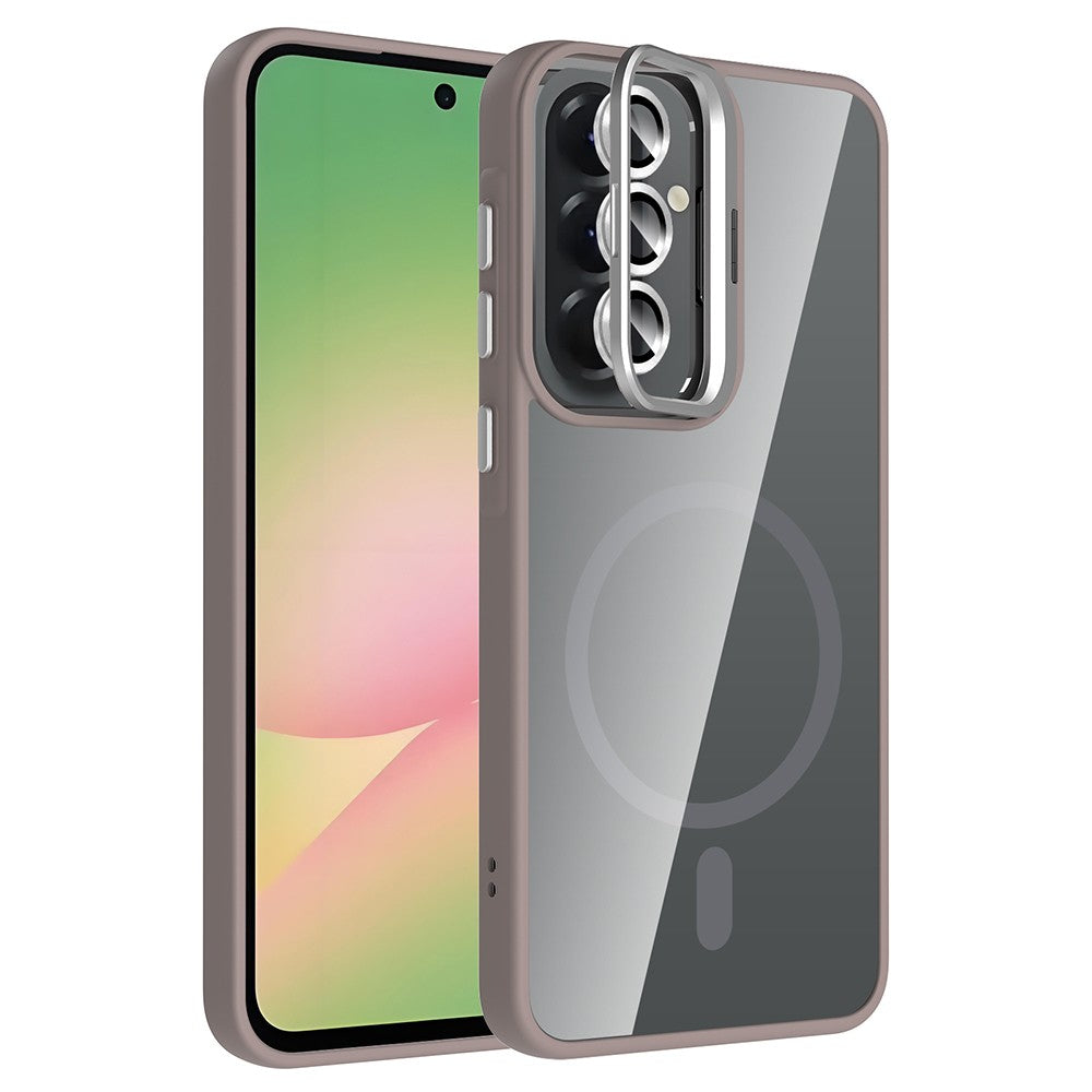 Galaxy A37 Kılıf Standlı ve Kamera Lens Hediyeli Zore Etro Kapak
