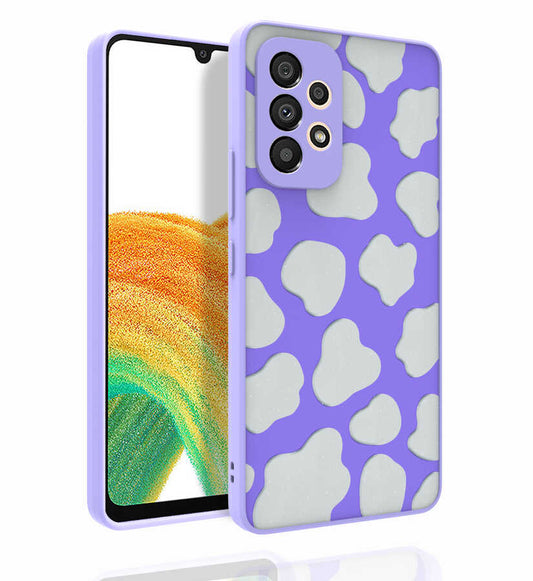 Galaxy A53 5G Kılıf Desenli Kamera Korumalı Parlak Zore Nora Kapak