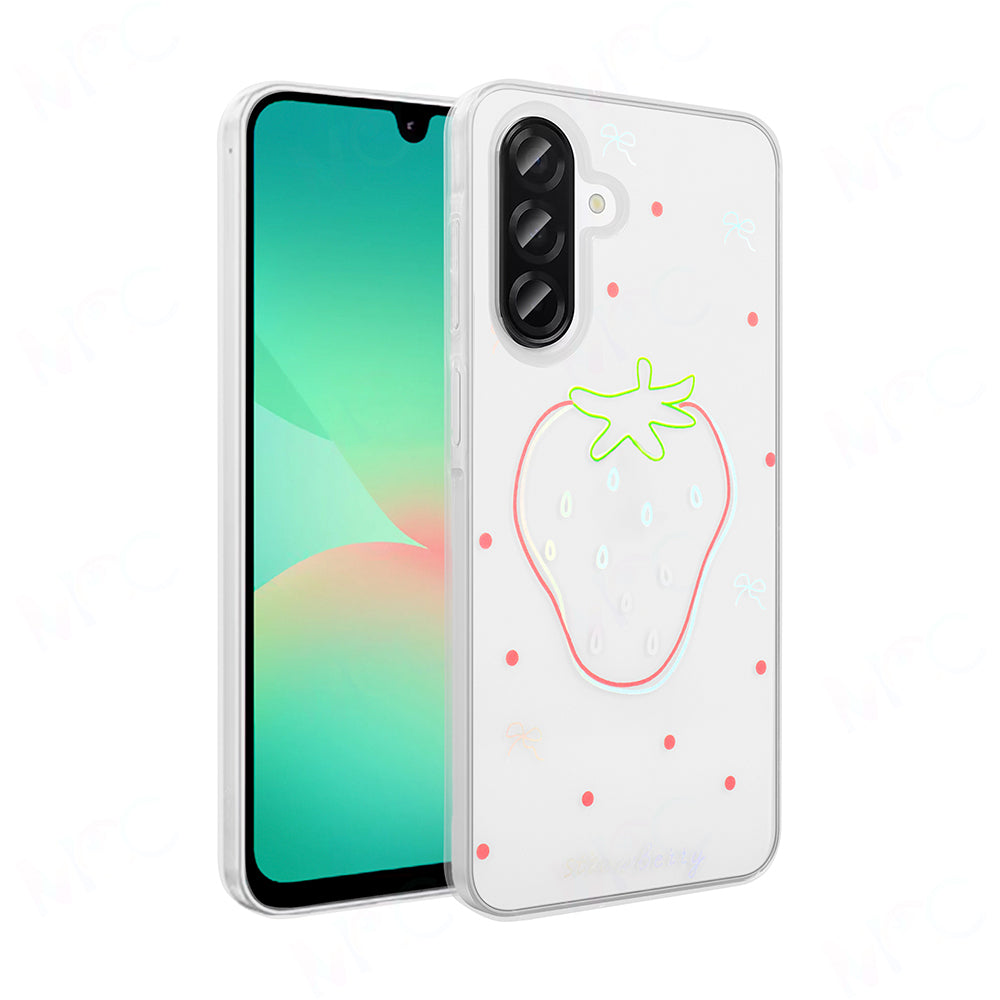 Galaxy A56 Kılıf Şeffaf Figürlü Zore Folk Sert Kapak