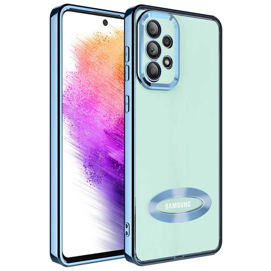 Galaxy A73 Kılıf Kamera Korumalı Logo Gösteren Zore Omega Kapak