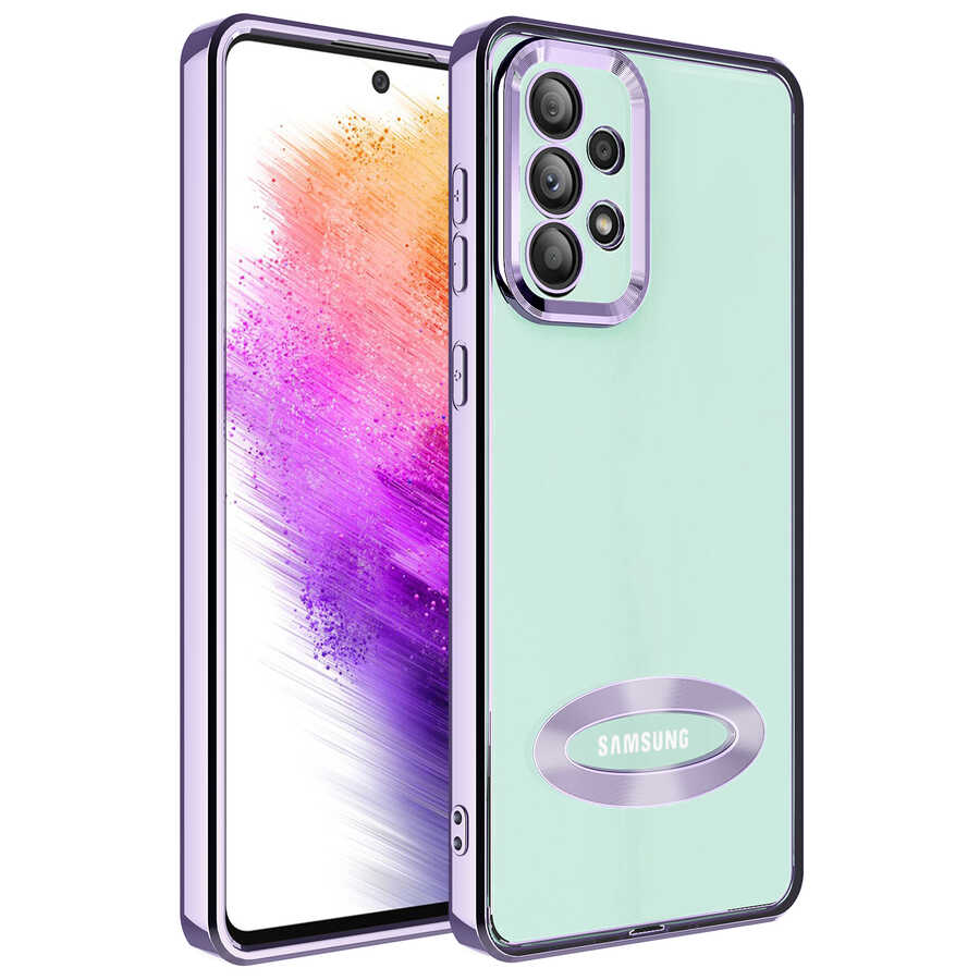 Galaxy A73 Kılıf Kamera Korumalı Logo Gösteren Zore Omega Kapak