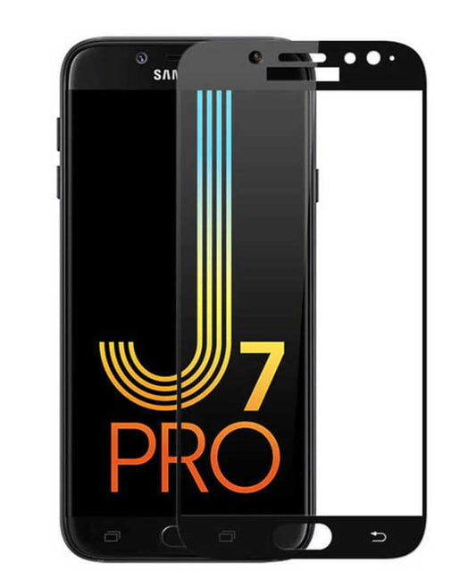 Galaxy J730 Pro Zore Kenarları Kırılmaya Dayanıklı Cam Ekran Koruyucu