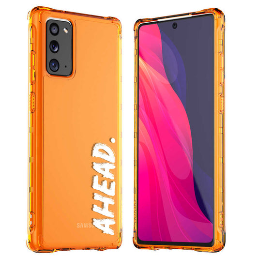 Galaxy Note 20 Kılıf Araree Lettering Kapak Turuncu