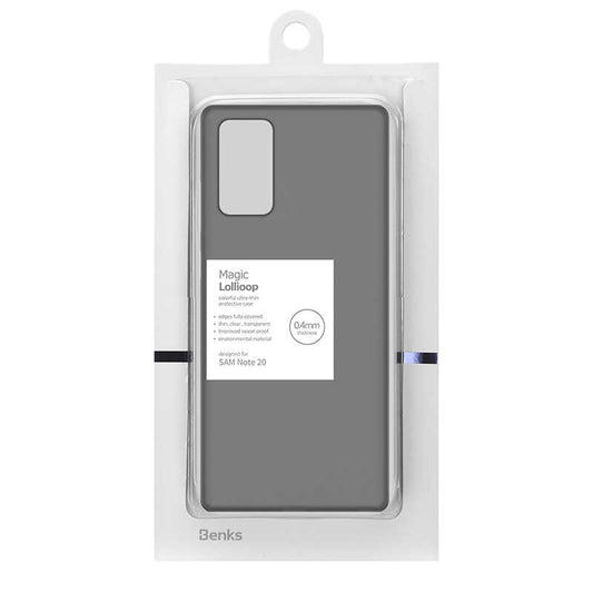Galaxy Note 20 Kılıf Benks Lollipop Protective Kapak Transparan Siyah