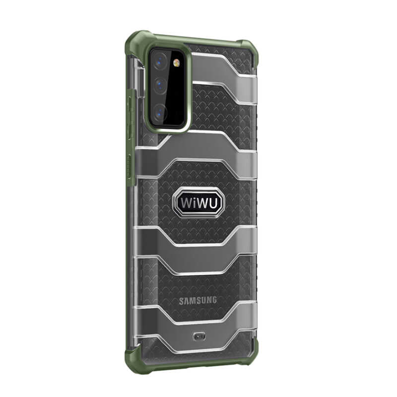 Galaxy Note 20 Kılıf Wiwu Voyager Kapak Yeşil