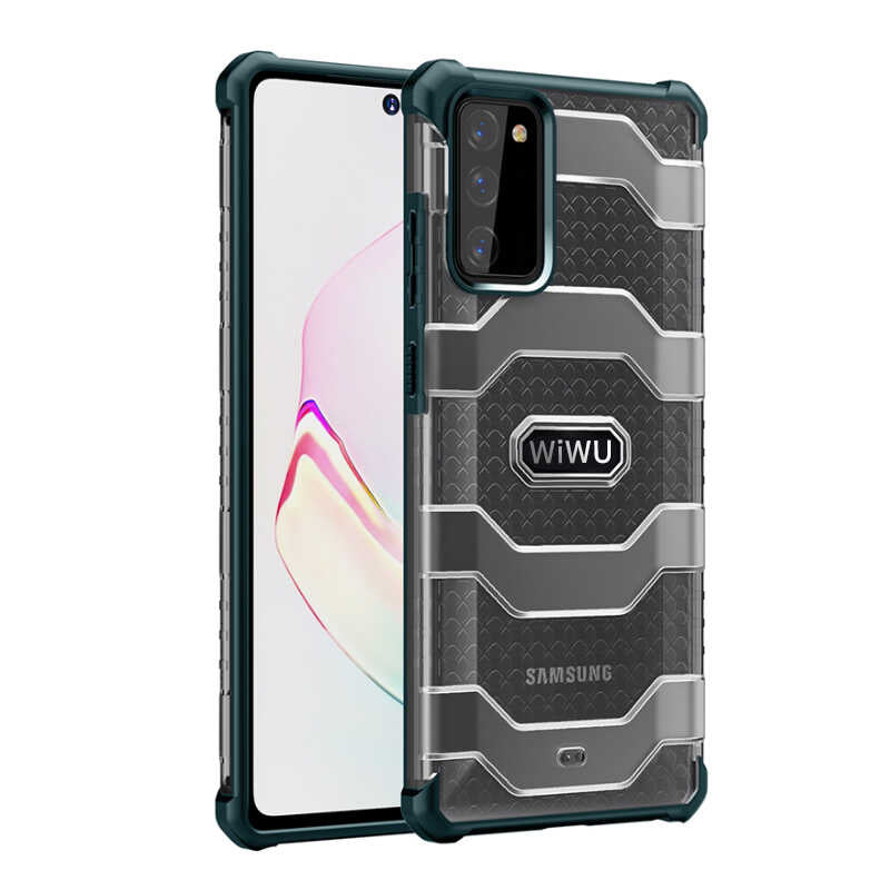 Galaxy Note 20 Kılıf Wiwu Voyager Kapak Yeşil
