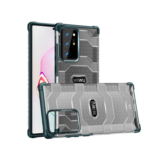 Galaxy Note 20 Ultra Kılıf Wiwu Voyager Kapak Koyu Yeşil