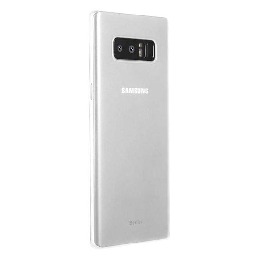 Galaxy Note 8 Kılıf Benks Lollipop Protective Kapak Transparan Beyaz