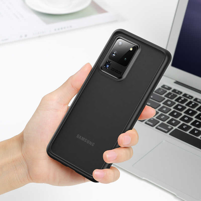 Galaxy S20 Ultra Kılıf Benks Magic Smooth Drop Resistance Kapak Beyaz