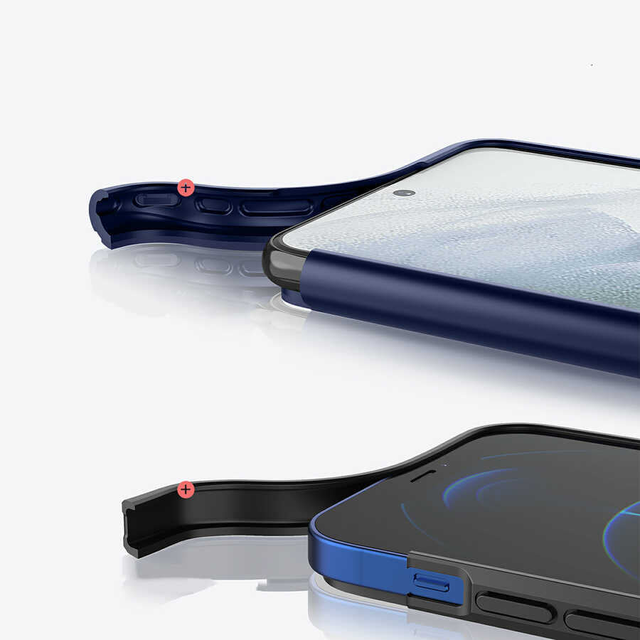 Galaxy S21 Plus Kılıf Wiwu Sand Stone Kapak Beyaz