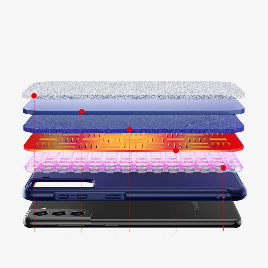 Galaxy S21 Plus Kılıf Wiwu Sand Stone Kapak Beyaz
