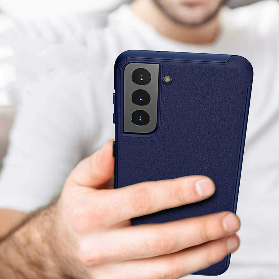 Galaxy S21 Plus Kılıf Wiwu Sand Stone Kapak Beyaz