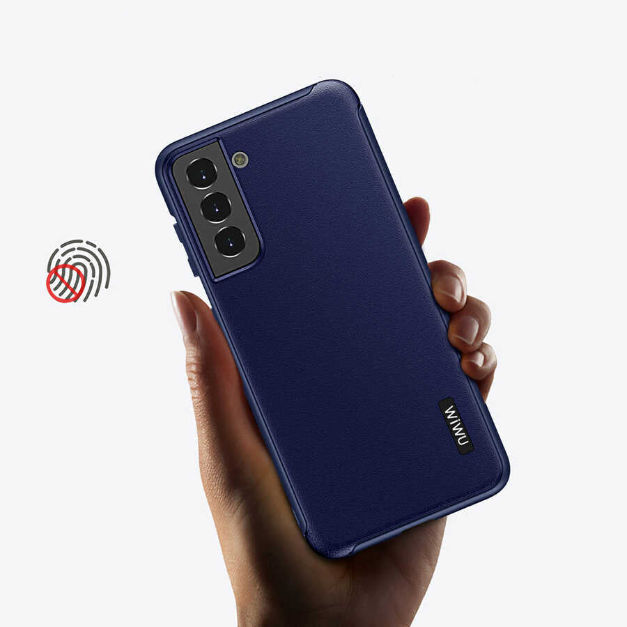 Galaxy S21 Plus Kılıf Wiwu Sand Stone Kapak Beyaz