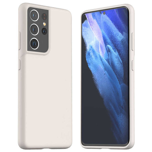Galaxy S21 Ultra Kılıf Araree Typo Skin Kapak Beyaz
